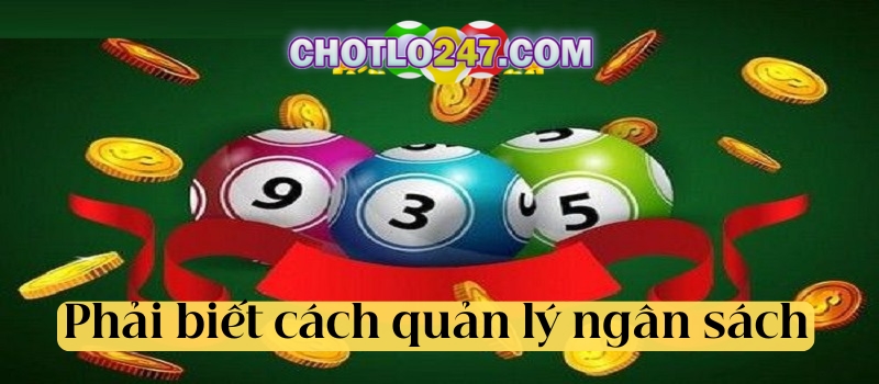 Phải biết cách quản lý ngân sách tiền cược